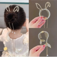Shiny Angel Wing Animal Ears Baby Hair Clip Elegant Tassel Pearl Hairpins Ponytail Headband for Women Girl Kids Hair Accessories