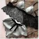 Women's Underwear Sexy Silk Satin Lingerie Pajamas Crop Tops Bralette&Panty Sets Soft Wear for Girls Tops Briefs Lace Suit