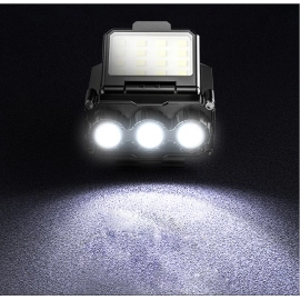 LED Induction Headlamp Waterproof Type-C USB Recha..